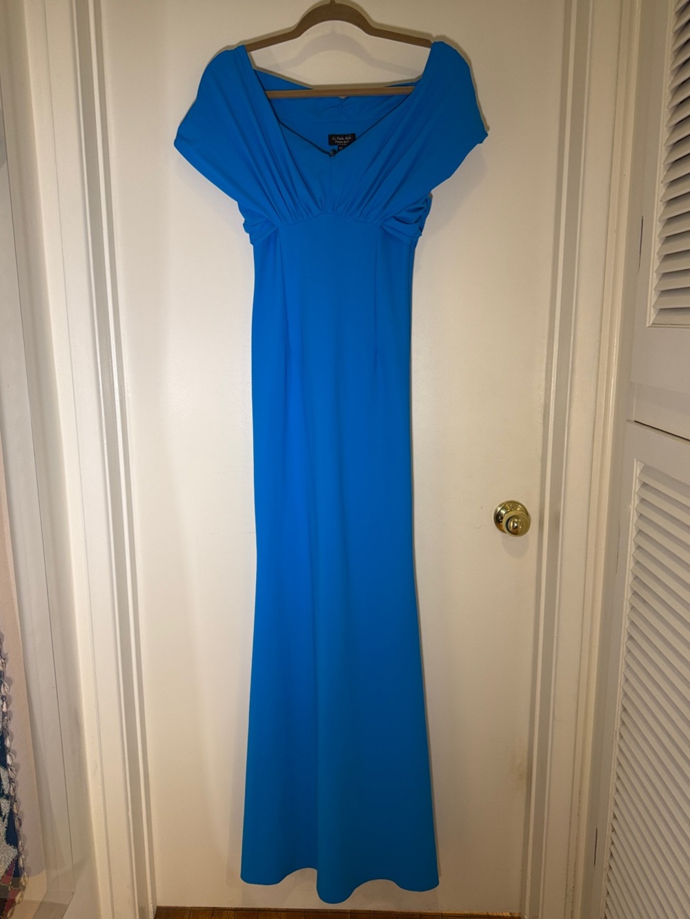 Chiara Boni Turquoise-Blue Maxi Dress